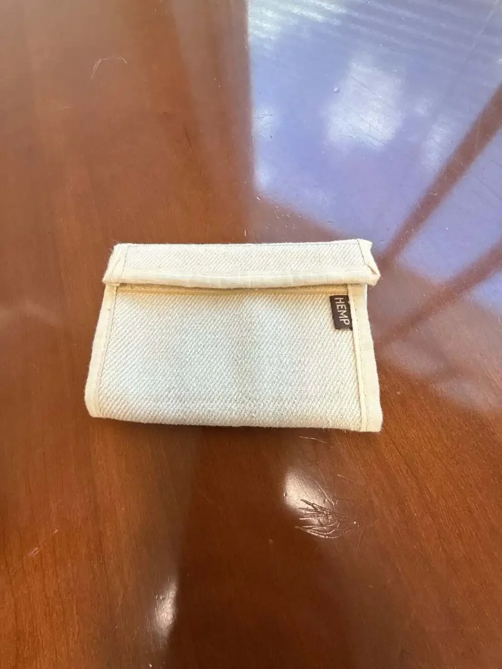 Atlantis 100% Hemp Tri-Fold Velcro Wallet